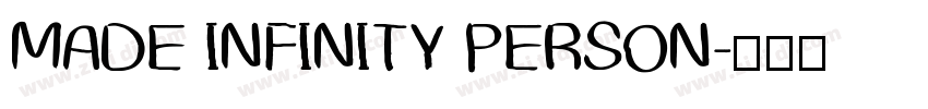 MADE INFINITY PERSON字体转换